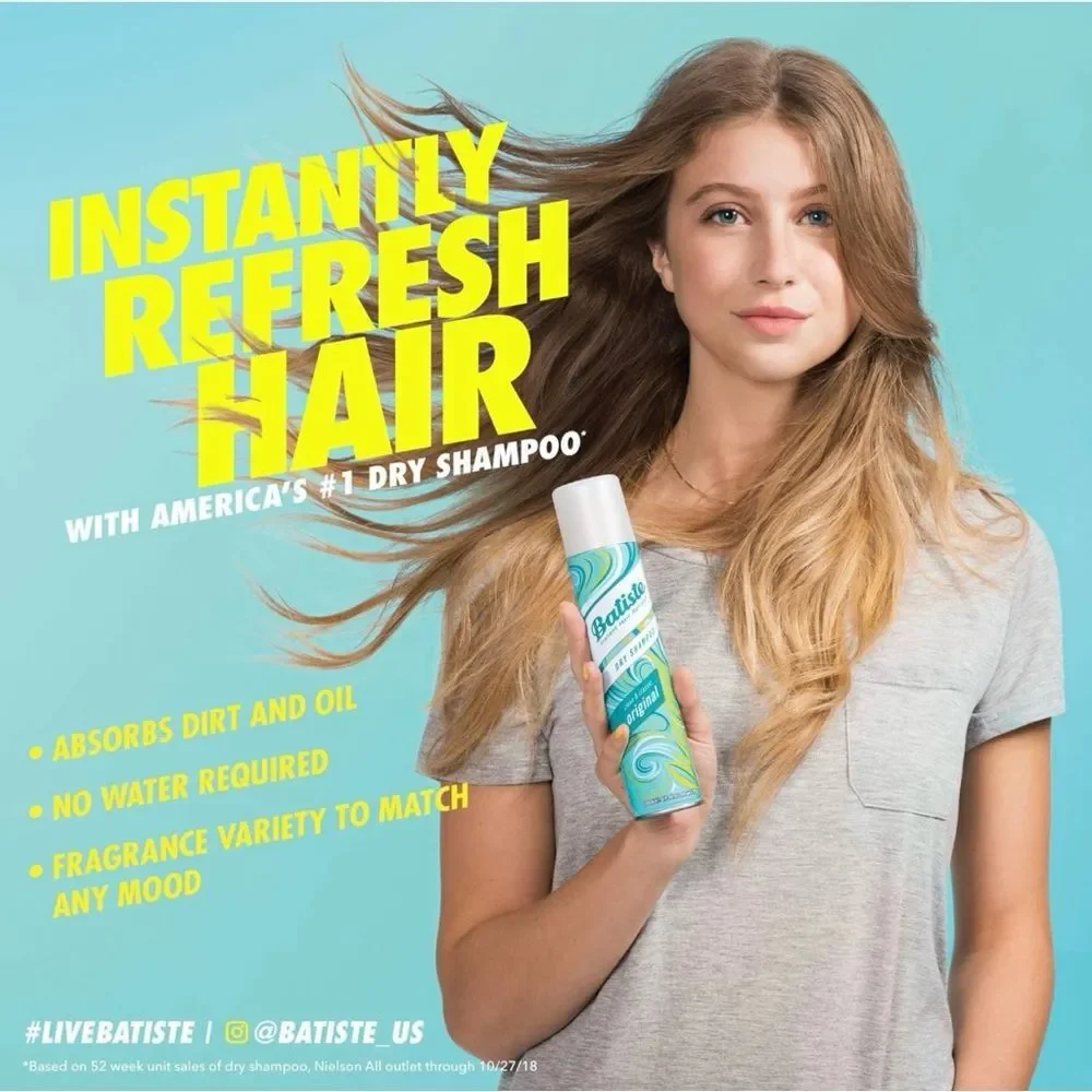 BATISTE DRY SHAMPOO ORIGINAL LARGE GIANT Size 13.46 oz 400 ml NEW Set of 2